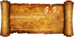 Gottstein Vince névjegykártya