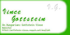 vince gottstein business card